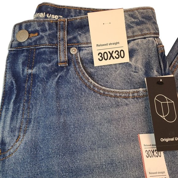 Original Use Jeans Original Use Mens Relaxed Straight Leg Jeans